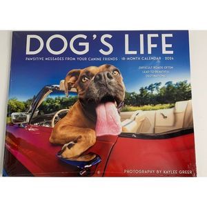 Uline dogs life 18 month wall calendar 2024 6124